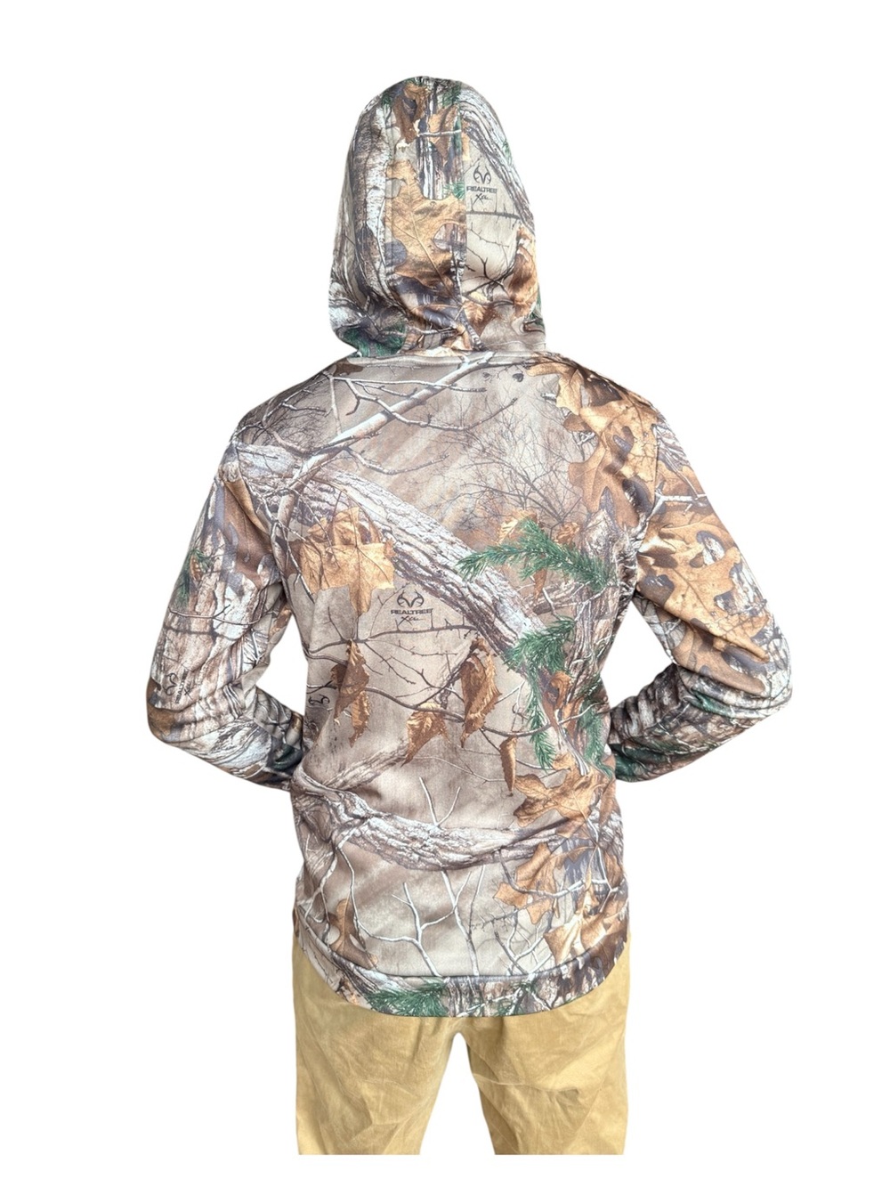 Realtree Under Armor Camo Hoodie Pullover Streetwear Sweatshirt - Picture 3 of 6